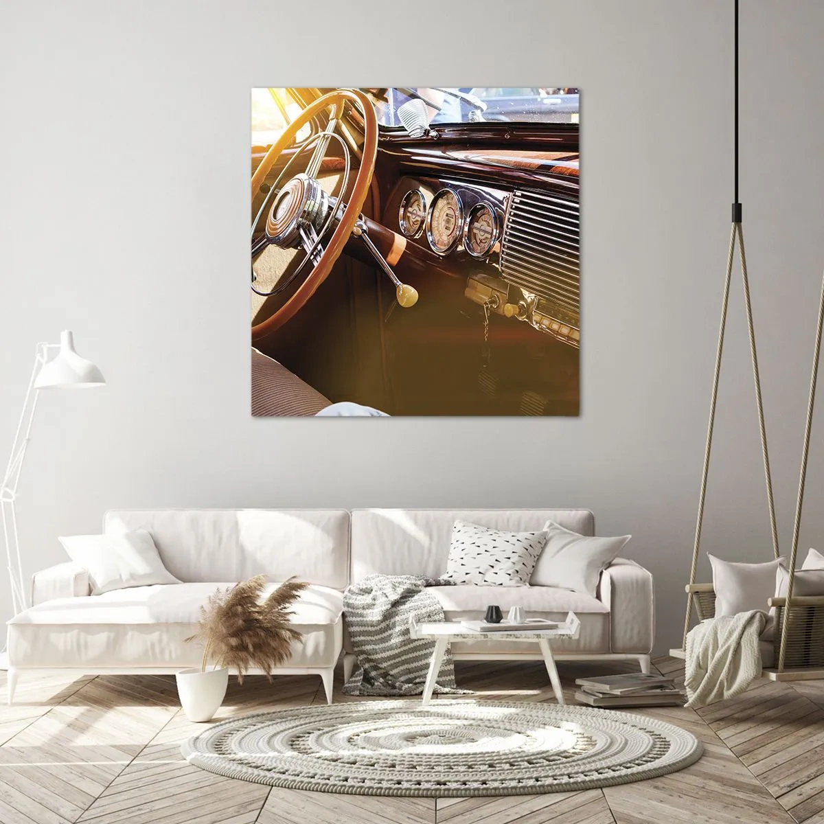 Impression sur toile - Image sur toile - Souffle de luxe venu du passé - 30x30 cm