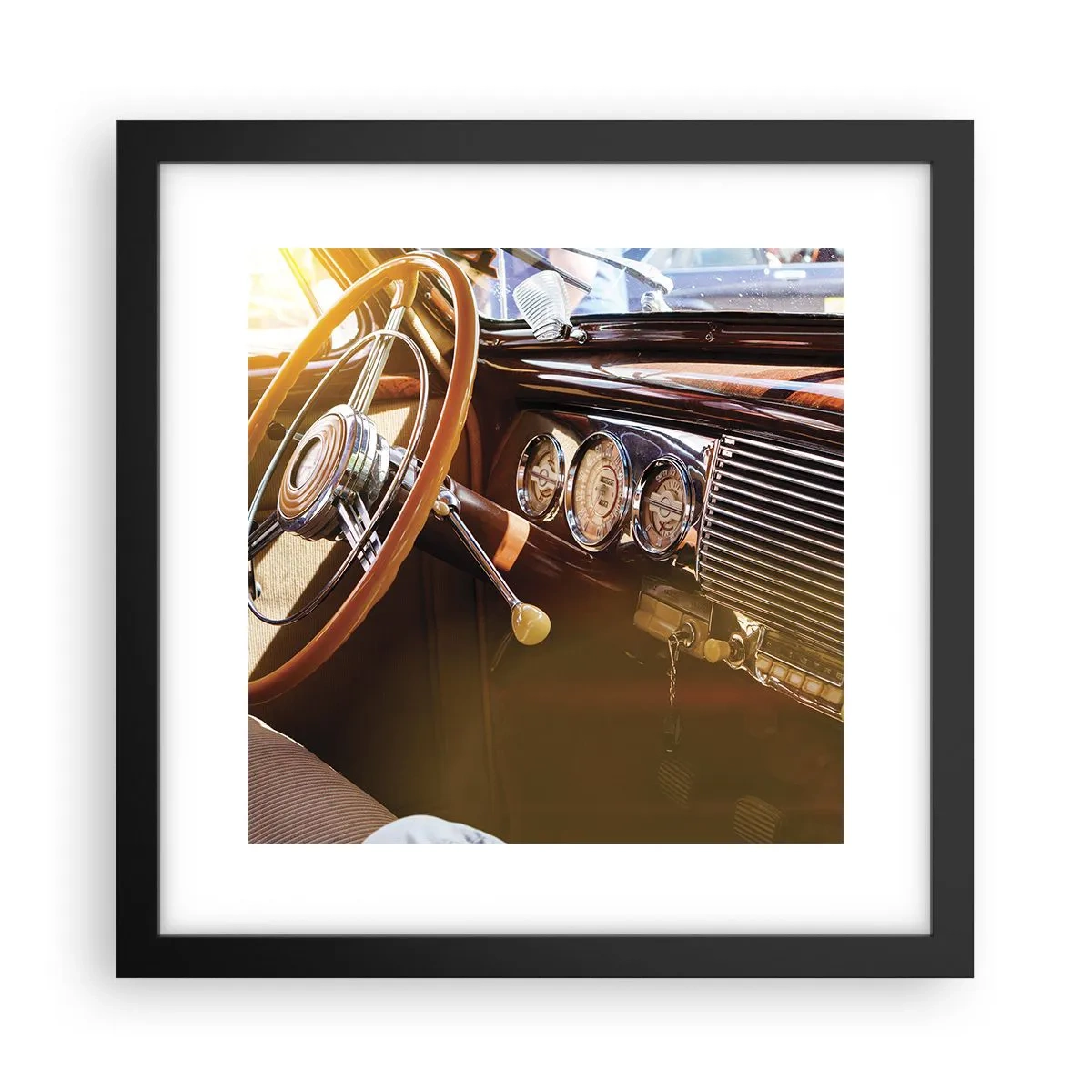 Affiche dans un cadre noir - Poster - Souffle de luxe venu du passé - 30x30 cm