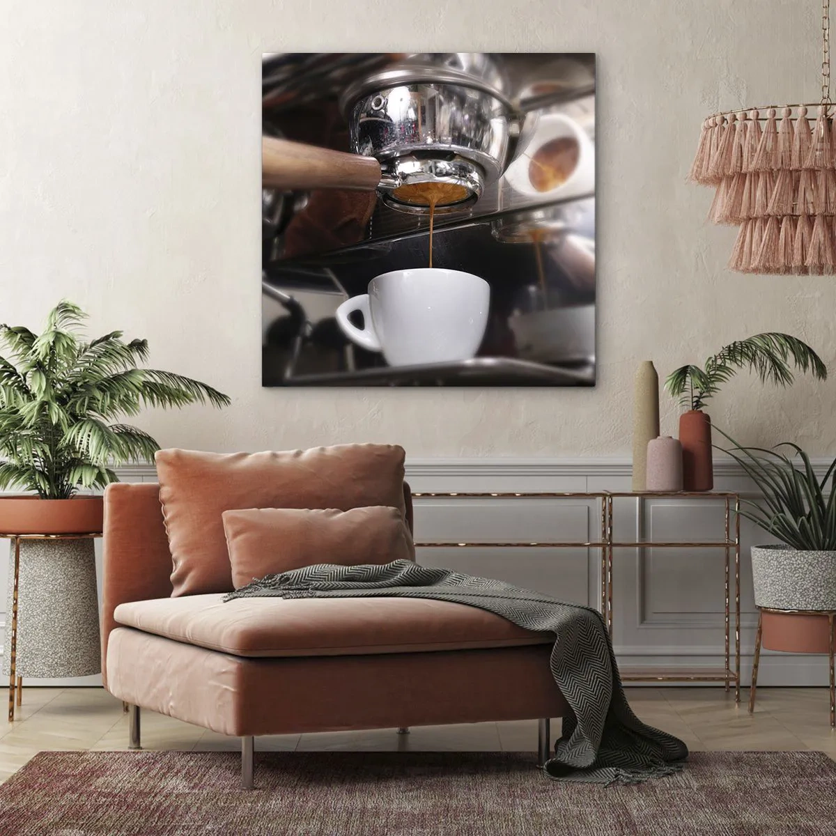 Impression sur toile - Image sur toile - Bon moment de la journée - 30x30 cm