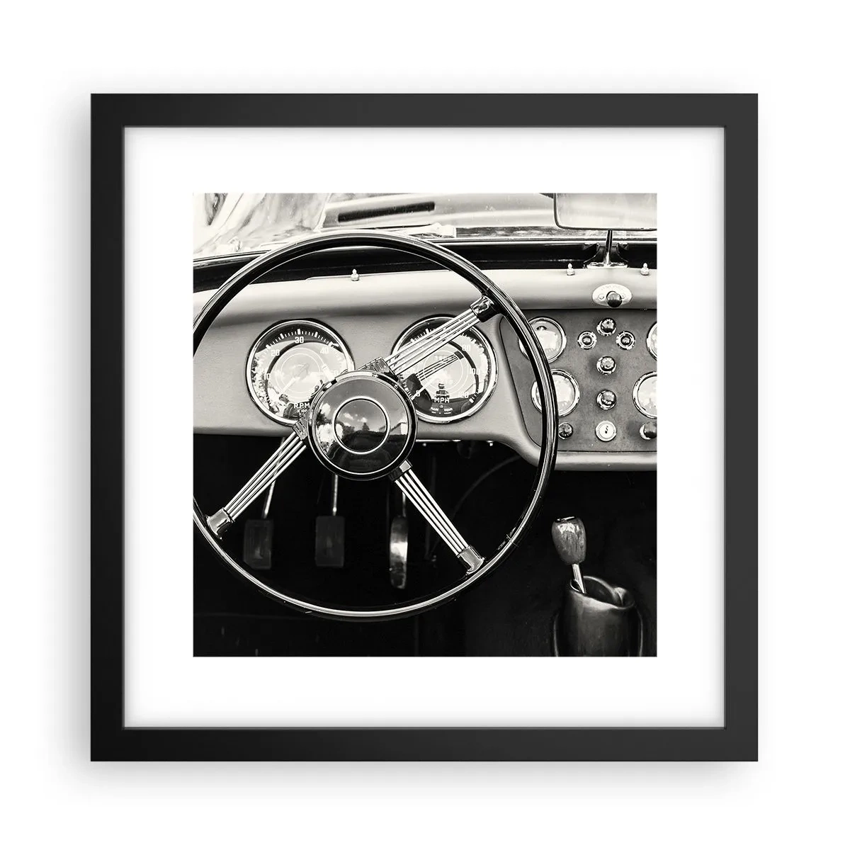 Affiche dans un cadre noir - Poster - Rêve de collectionneur - 30x30 cm